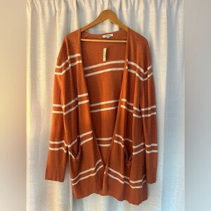 Madewell Women's Striped Cardigan Sweater Size XL